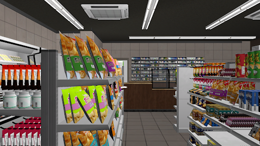 Konbini Simulator store customization screen